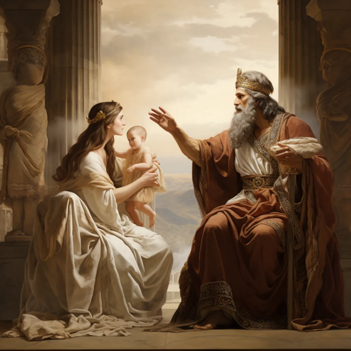 1. kráľov 3 - Múdrosť a vláda Šalamúna.