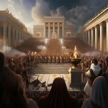 Az arca behozva a templomba
