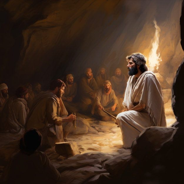 Premier livre de Samuel 24 - Saül et David à la caverne d'Adullam