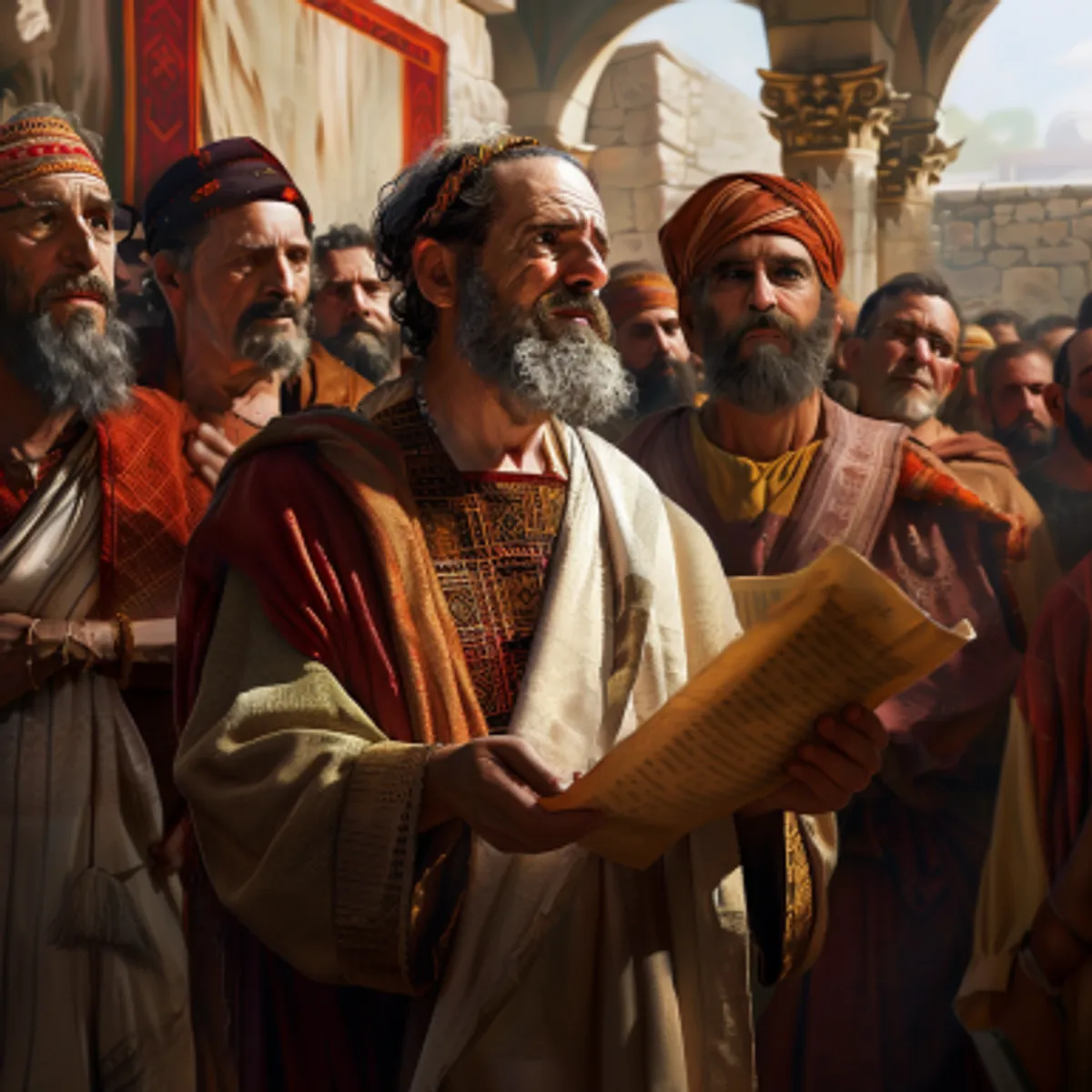 행전신경 15:30 - 저희가 작별하고 안디옥에 내려가 무리를 모은 후에 편지를 전하니