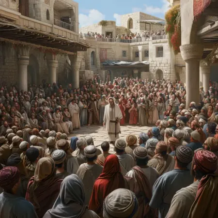 La defensa ante la multitud de Jerusalén