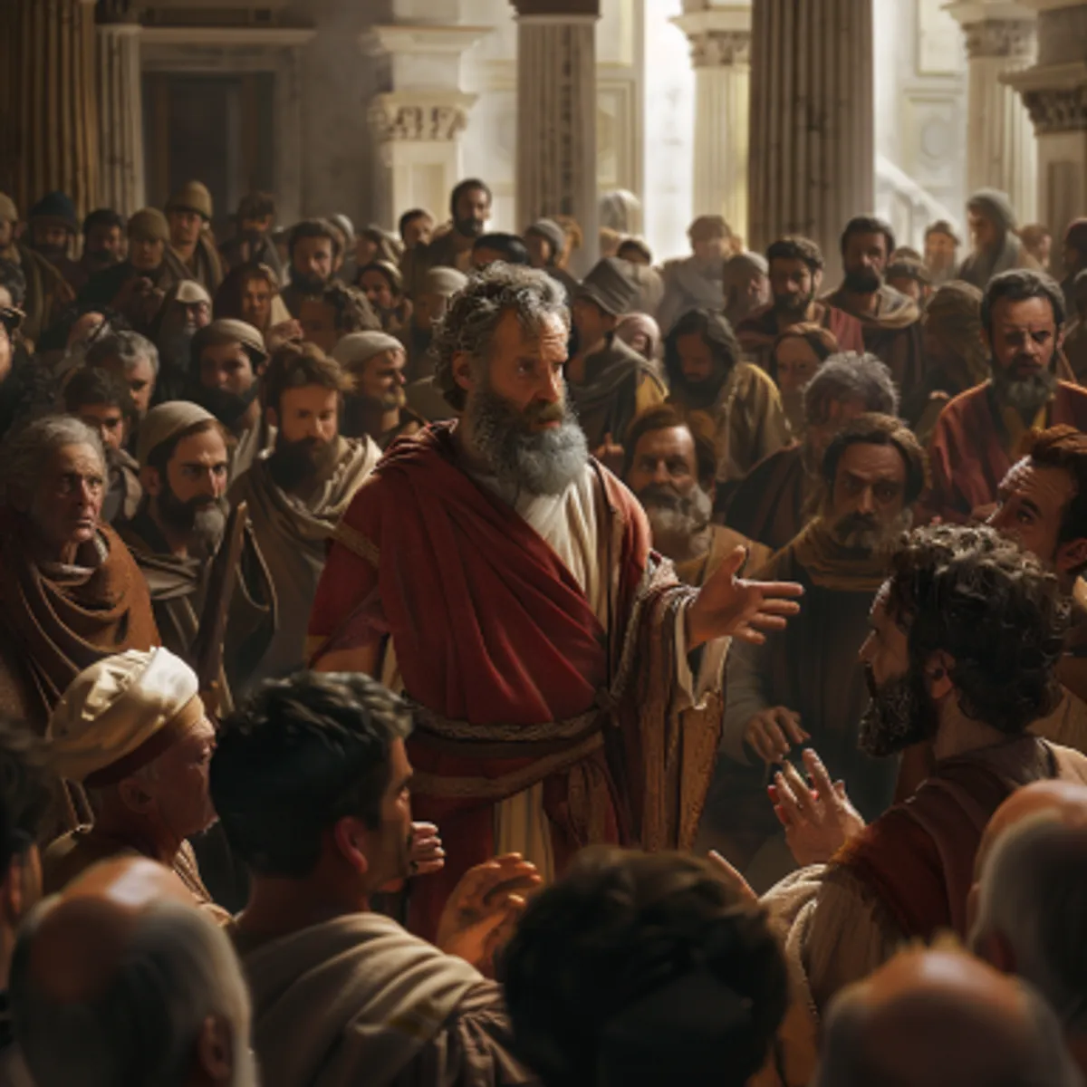 Деяния Апостолов 23:6 - Узнав же Павел, что тут одна часть саддукеев, а другая фарисеев, возгласил в синедрионе: мужи братия! я фарисей, сын фарисея; за чаяние воскресения мертвых меня судят.