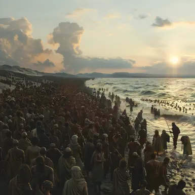 Israelites Camp at the Red Sea