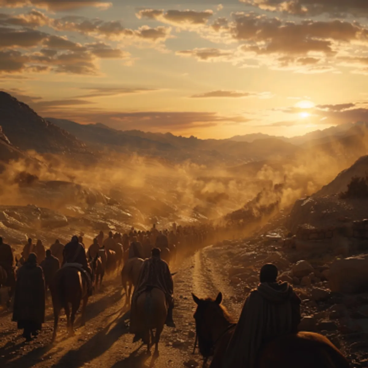 Ieșire 12:37 - Copiii lui Israel au plecat din Ramses spre Sucot, în număr de aproape şase sute de mii de oameni cari mergeau pe jos, afară de copii.