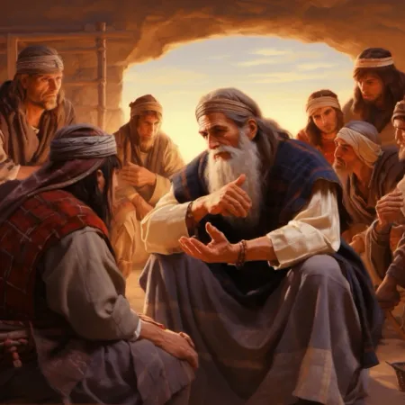 Jethro Visits Moses in the Wilderness