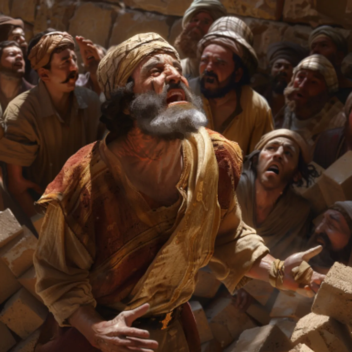 Kivonulás 5:6 - Parancsolá azért a Faraó azon a napon a nép sarczoltatóinak és felvigyázóinak, mondván: