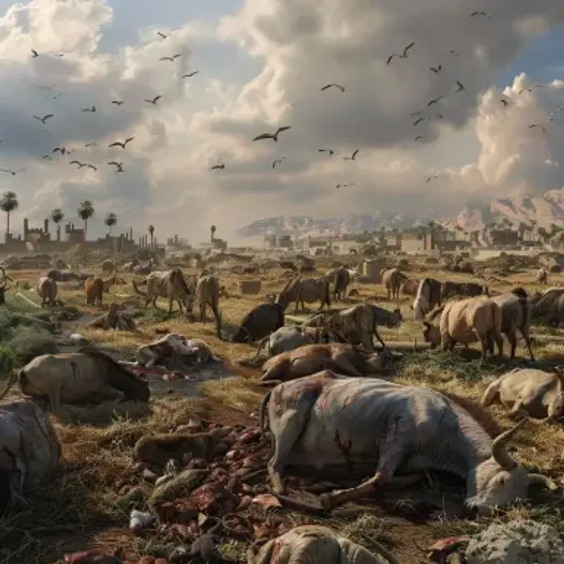 Exodus 9: The Fifth, Sixth and Seventh Plagues: Livestock, Boils and Hail