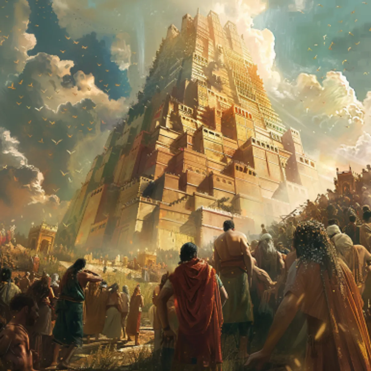 Sáng thế Ký 11:4 - Lại nói rằng: Nào! chúng ta hãy xây một cái thành và dựng lên một cái tháp, chót cao đến tận trời; ta hãy lo làm cho rạng danh, e khi phải tản lạc khắp trên mặt đất.