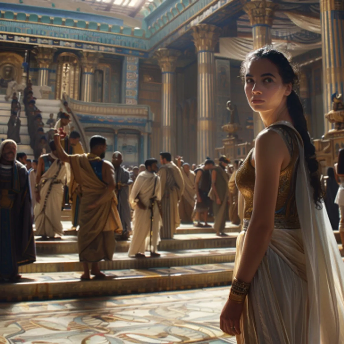 Genesis 12:15 - Ook zagen haar de vorsten van Farao, en prezen haar bij Farao; en die vrouw werd weggenomen naar het huis van Farao.