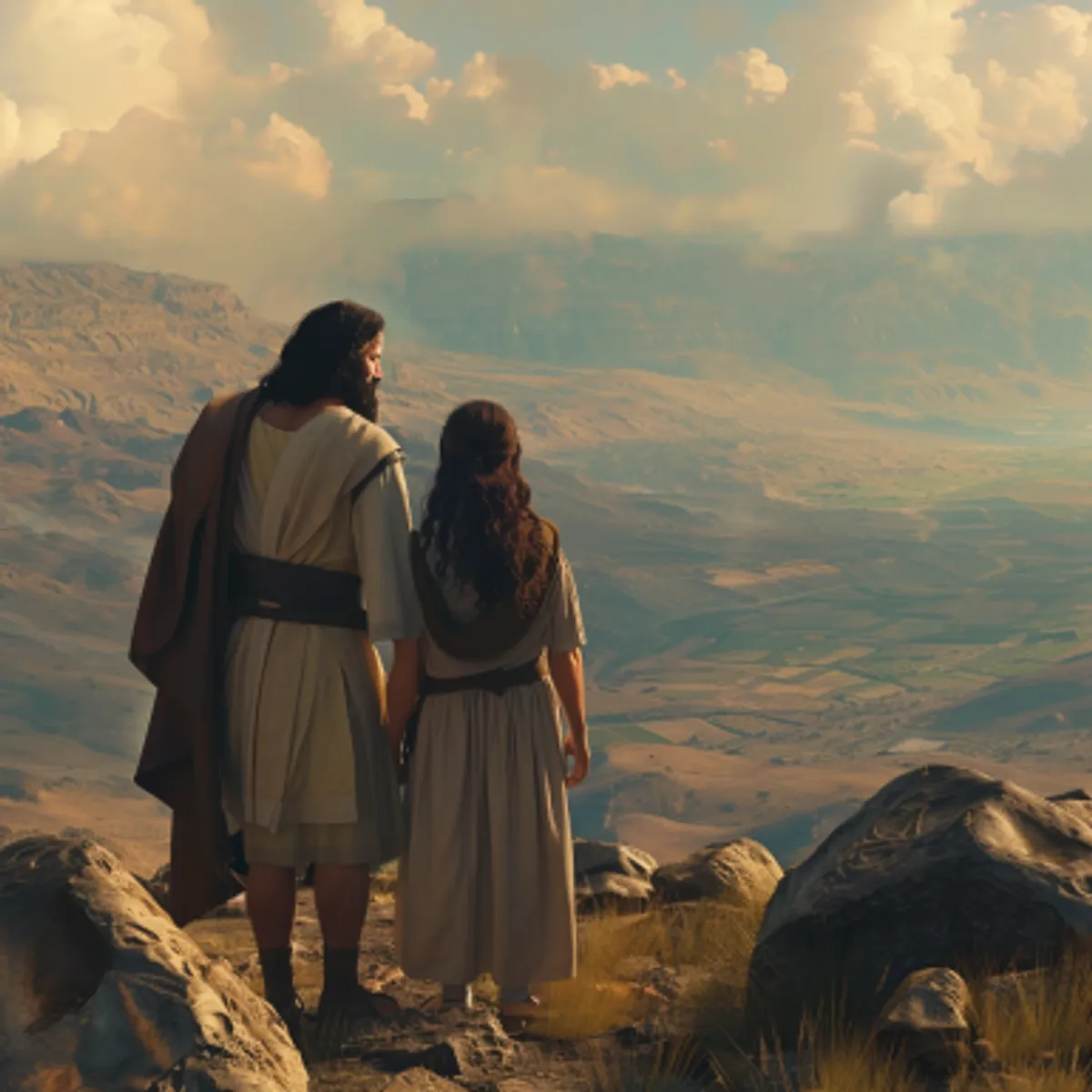 Genesis 12:5 - En Abram nam Sarai, zijn huisvrouw, en Lot, zijns broeders zoon, en al hun have, die zij verworven hadden, en de zielen, die zij verkregen hadden in Haran; en zij togen uit, om te gaan naar het land Kanaan, en zij kwamen in het land Kanaan.