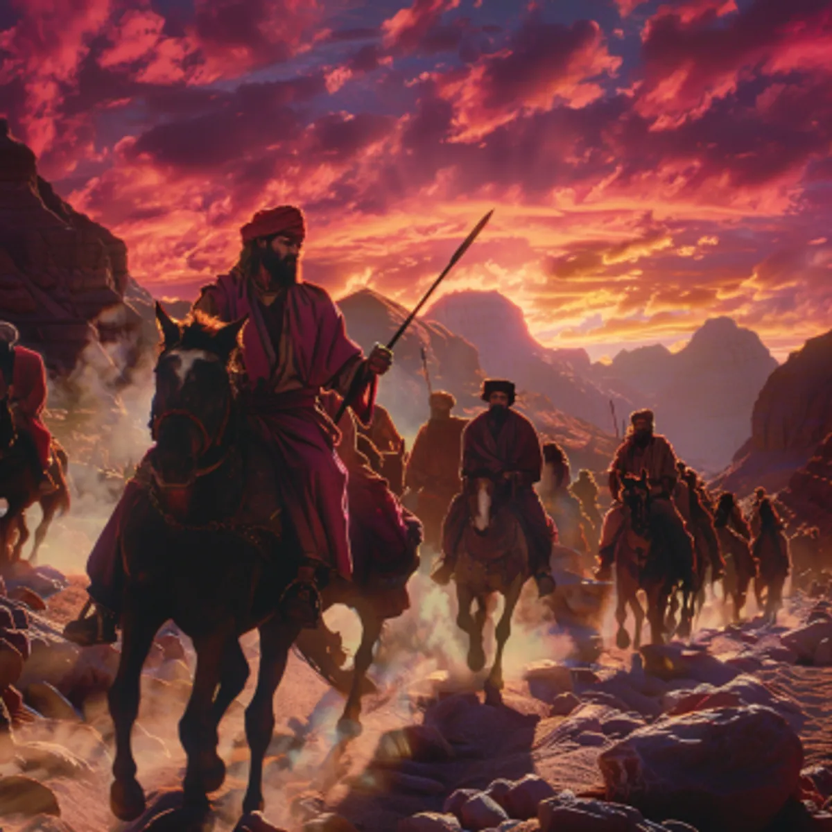 Бытие 14:14 - Аврам, услышав, что сродник его взят в плен, вооружил рабов своих, рожденных в доме его, триста восемнадцать, и преследовал неприятелей до Дана;