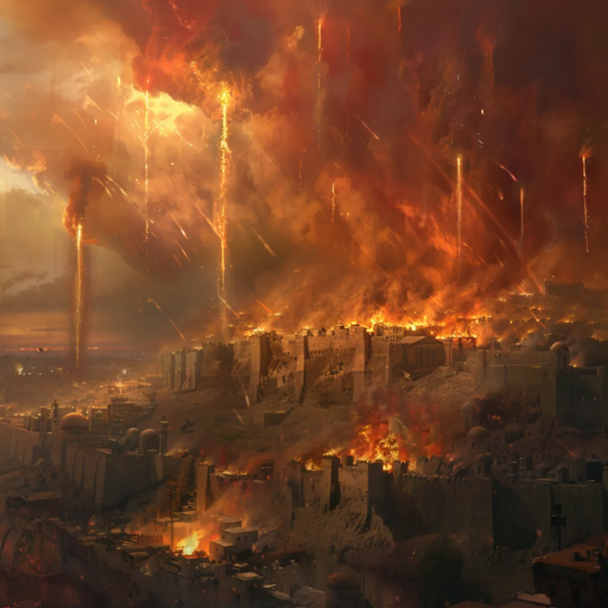 Génesis 19:24 - Entonces llovió Jehová sobre Sodoma y sobre Gomorra azufre y fuego de parte de Jehová desde los cielos;