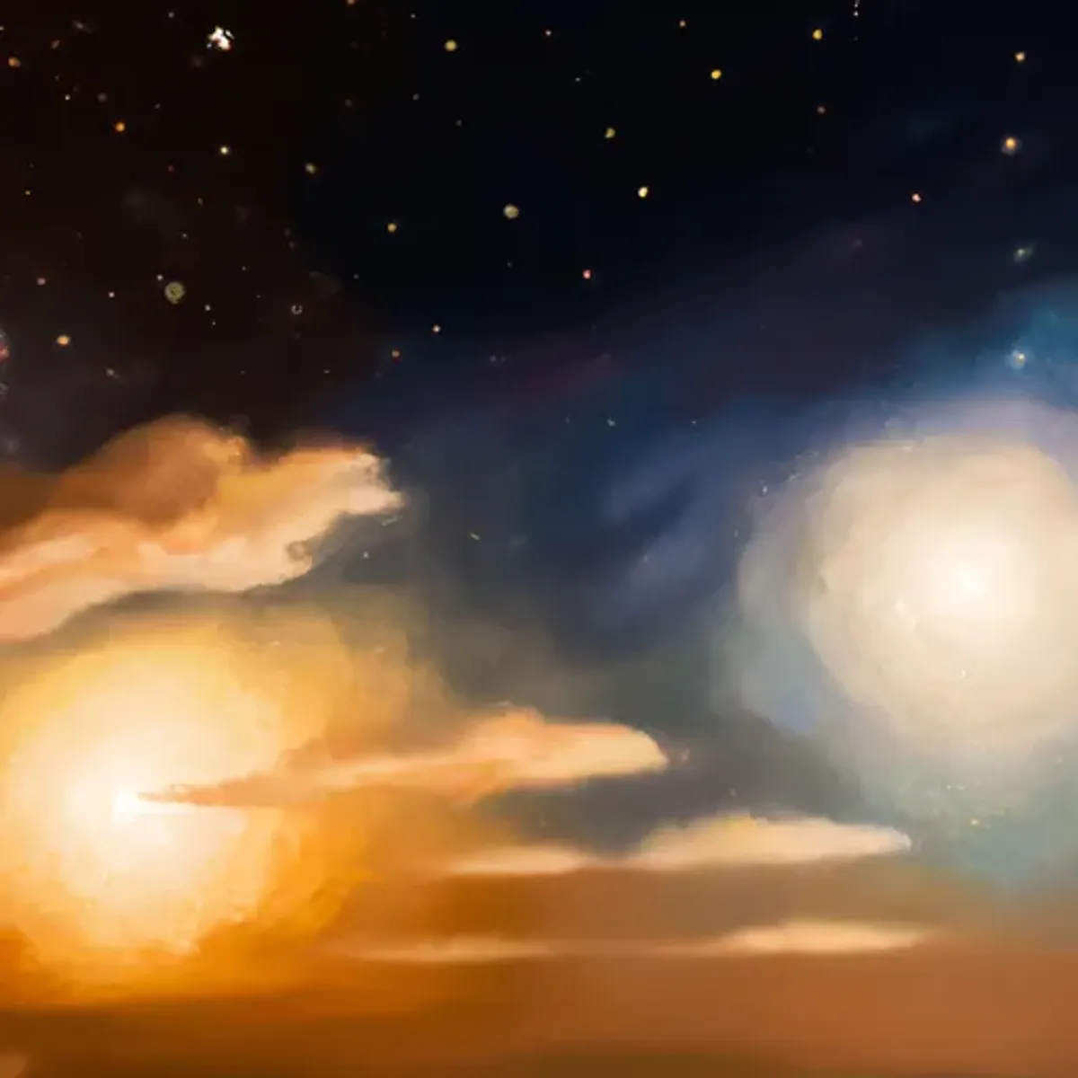 Gênesis 1:16 - E fez Deus os dois grandes luminares: o luminar maior para governar o dia, e o luminar menor para governar a noite; e fez as estrelas.