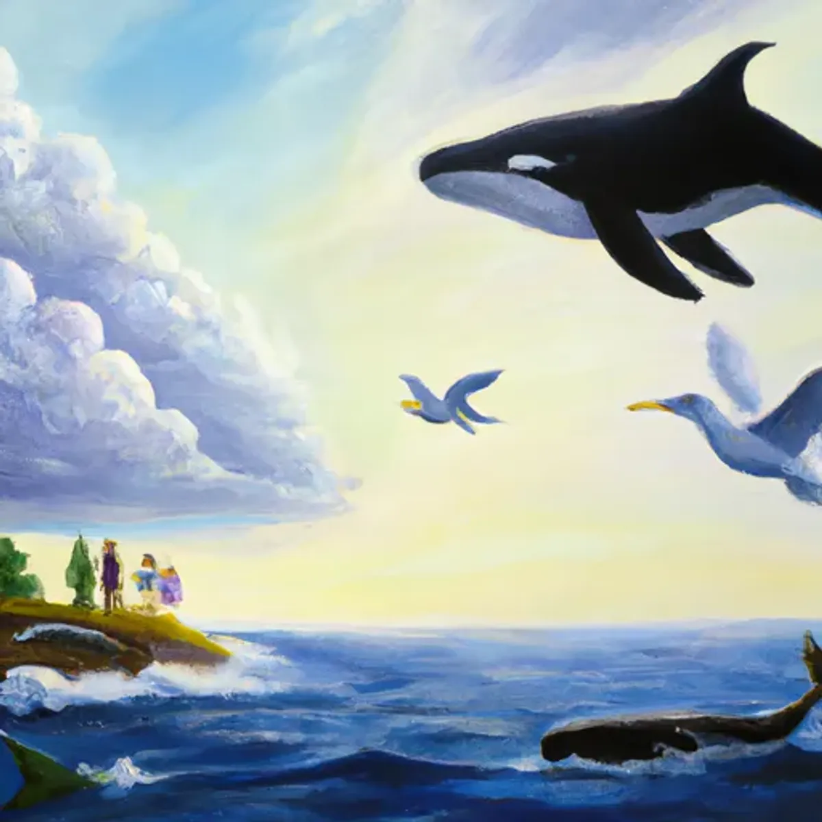 Gênesis 1:21 - E Deus criou as {ou os monstros dos mares} grandes baleias, e todo réptil de alma vivente que as águas abundantemente produziram conforme as suas espécies, e toda ave de asas conforme a sua espécie. E viu Deus que era bom.