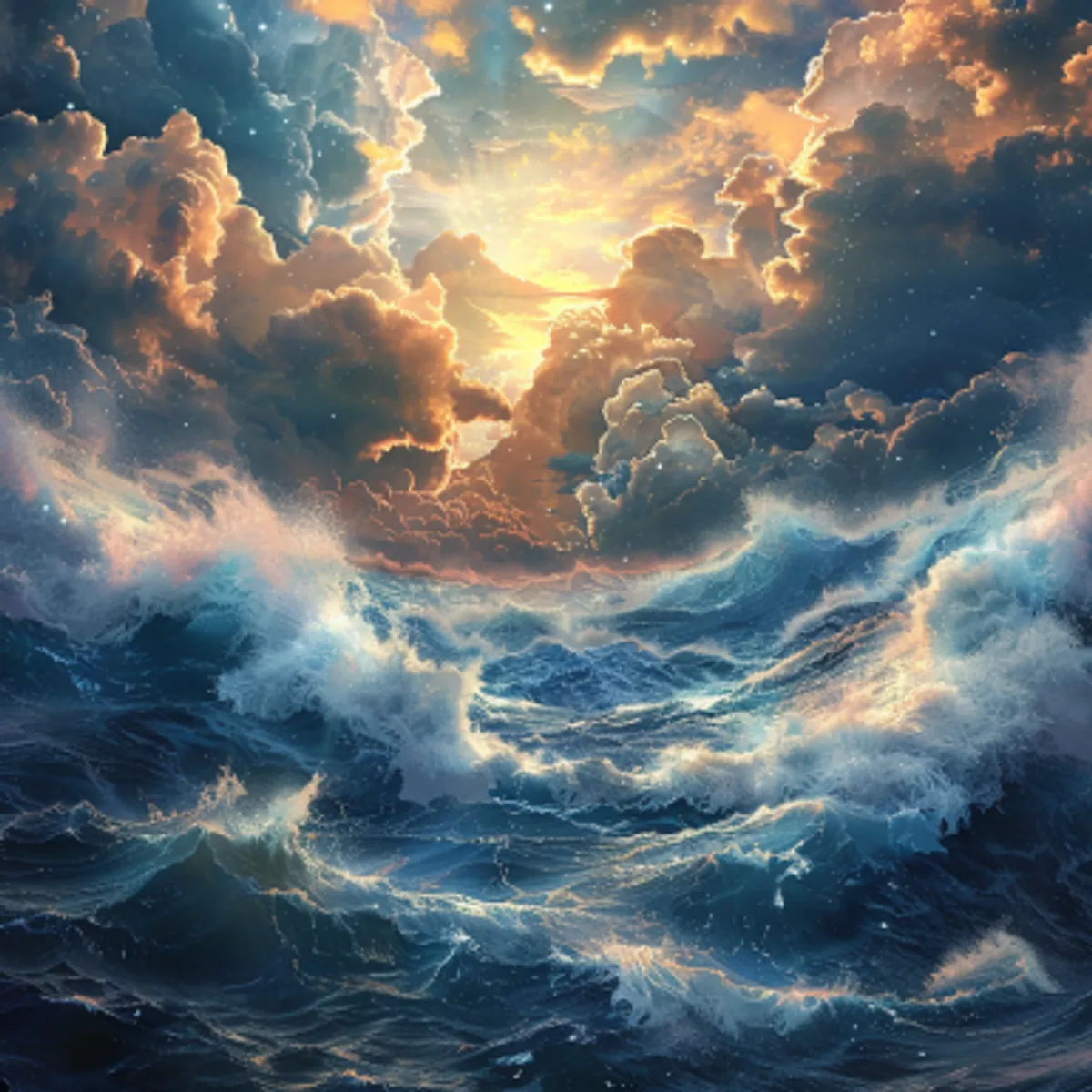 Gênesis 1:6 - E disse Deus: Haja uma expansão no meio das águas, e haja separação entre águas e águas.