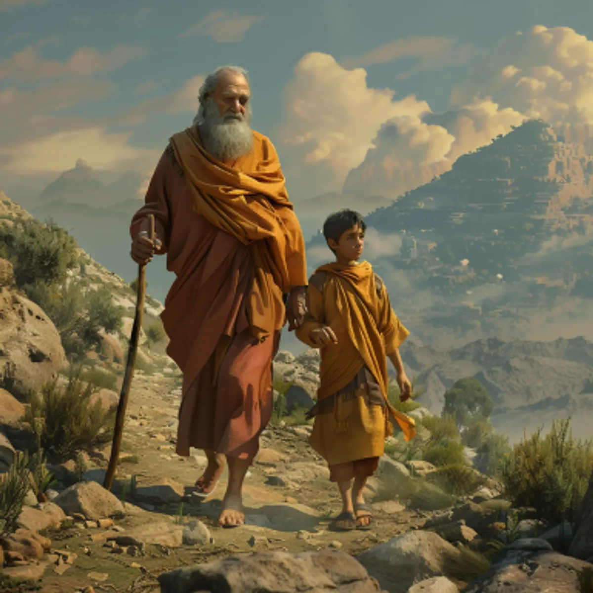 창세기 22:3 - 아브라함이 아침에 일찌기 일어나 나귀에 안장을 지우고 두 사환과 그 아들 이삭을 데리고 번제에 쓸 나무를 쪼개어 가지고 떠나 하나님의 자기에게 지시하시는 곳으로 가더니