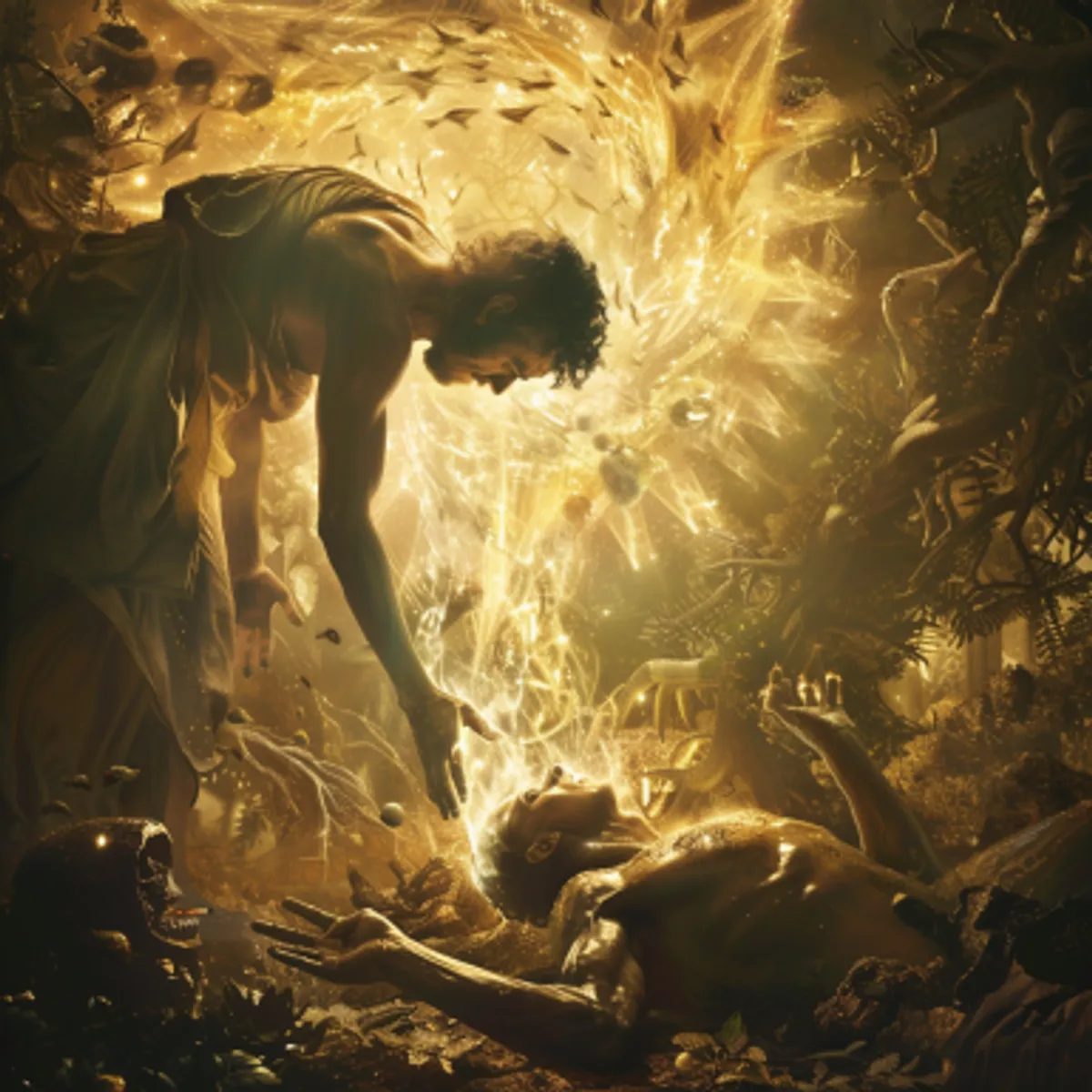 Genesis 2:7 - And the LORD God formed man of the dust of the ground, and breathed into his nostrils the breath of life; and man became a living soul.