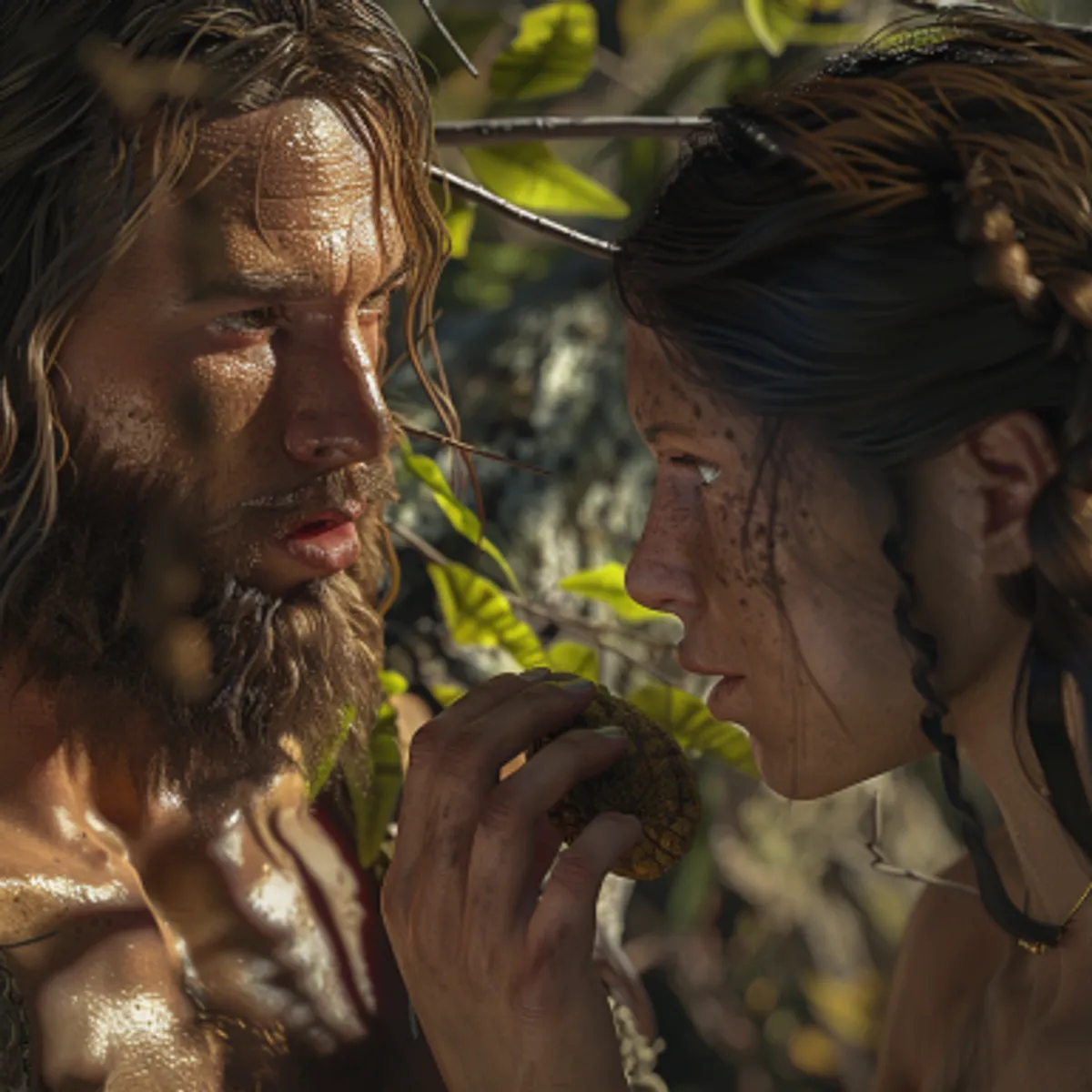 سفر التكوين 3:7 - فانفتحت اعينهما وعلما انهما عريانان. فخاطا اوراق تين وصنعا لانفسهما مآزر