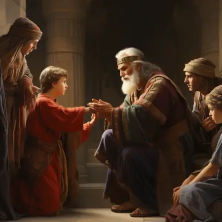 Jacob Blesses Joseph's Sons