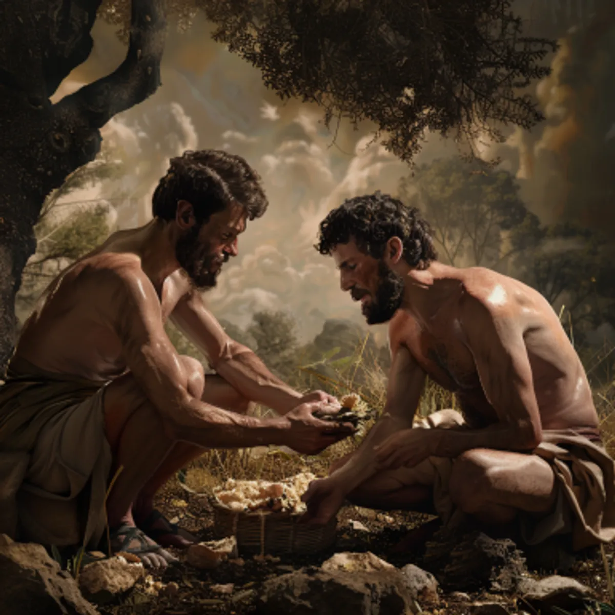 Genesis 4:5 - Maar Kain en zijn offer zag Hij niet aan. Toen ontstak Kain zeer, en zijn aangezicht verviel.