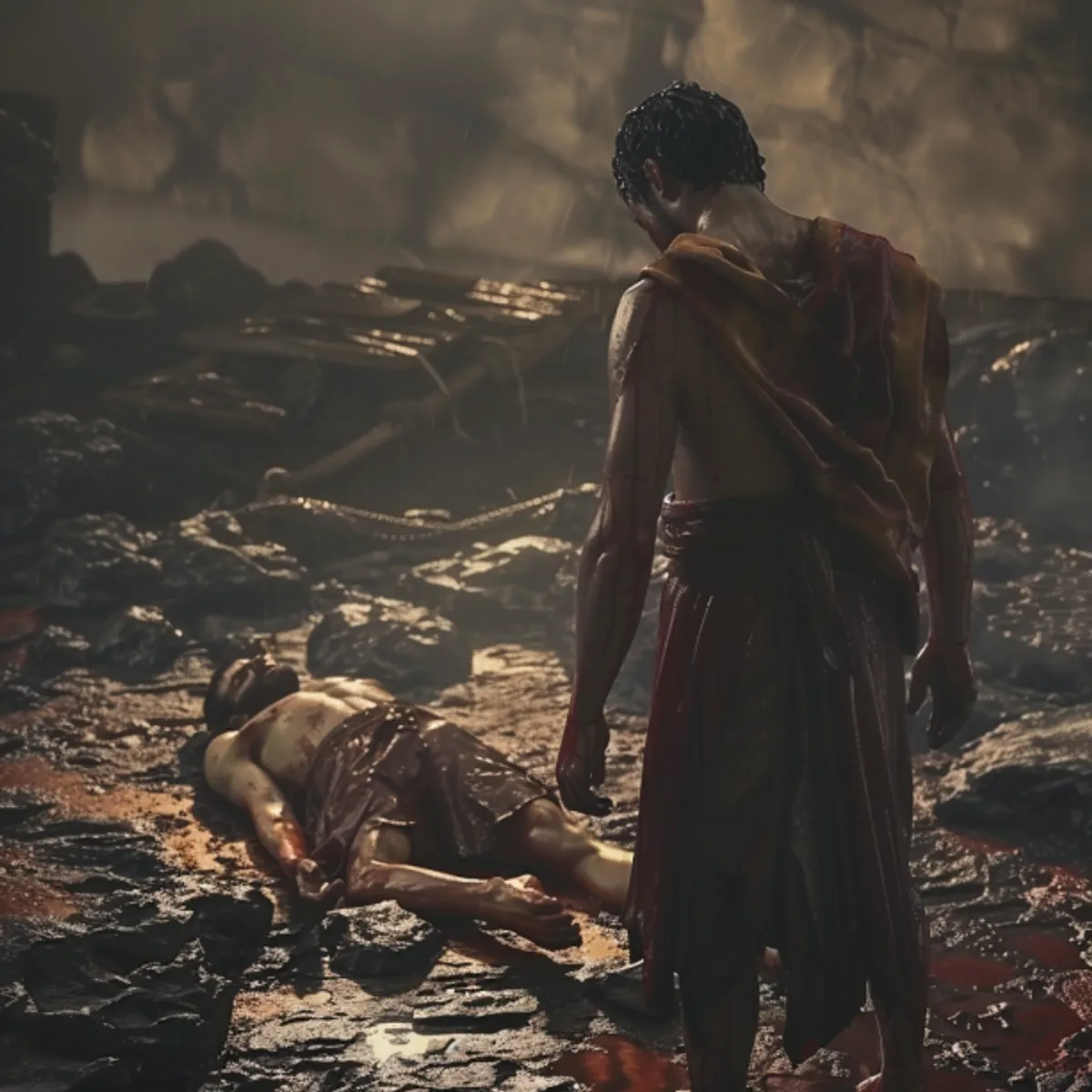 Genesis 4:8 - En Kain sprak met zijn broeder Habel; en het geschiedde, als zij in het veld waren, dat Kain tegen zijn broeder Habel opstond, en sloeg hem dood.