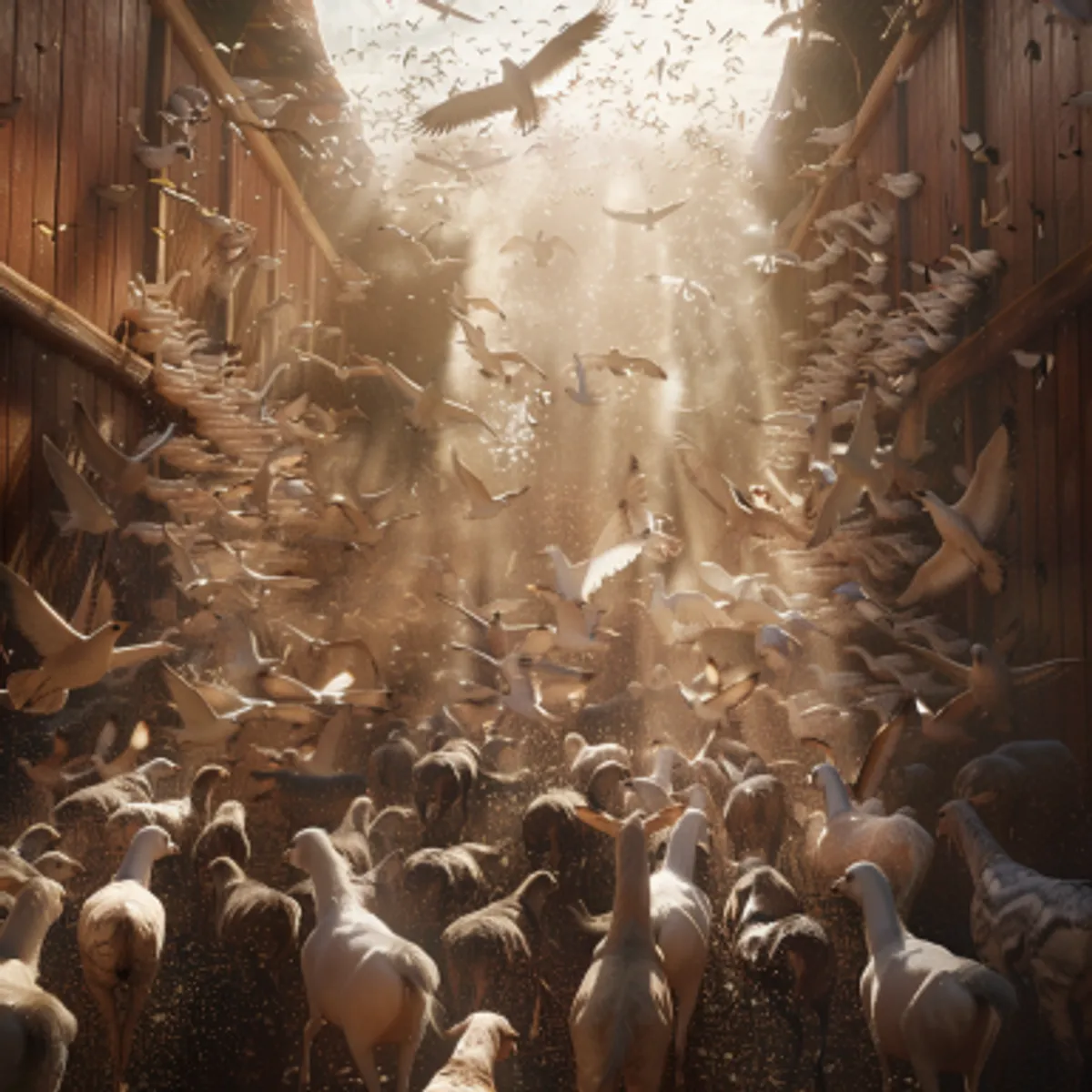 उत्पत्ति 6:20 - एक-एक जाति के पक्षी, और एक-एक जाति के पशु, और एक-एक जाति के भूमि पर रेंगनेवाले, सब में से दो-दो तेरे पास आएँगे, कि तू उनको जीवित रखे।