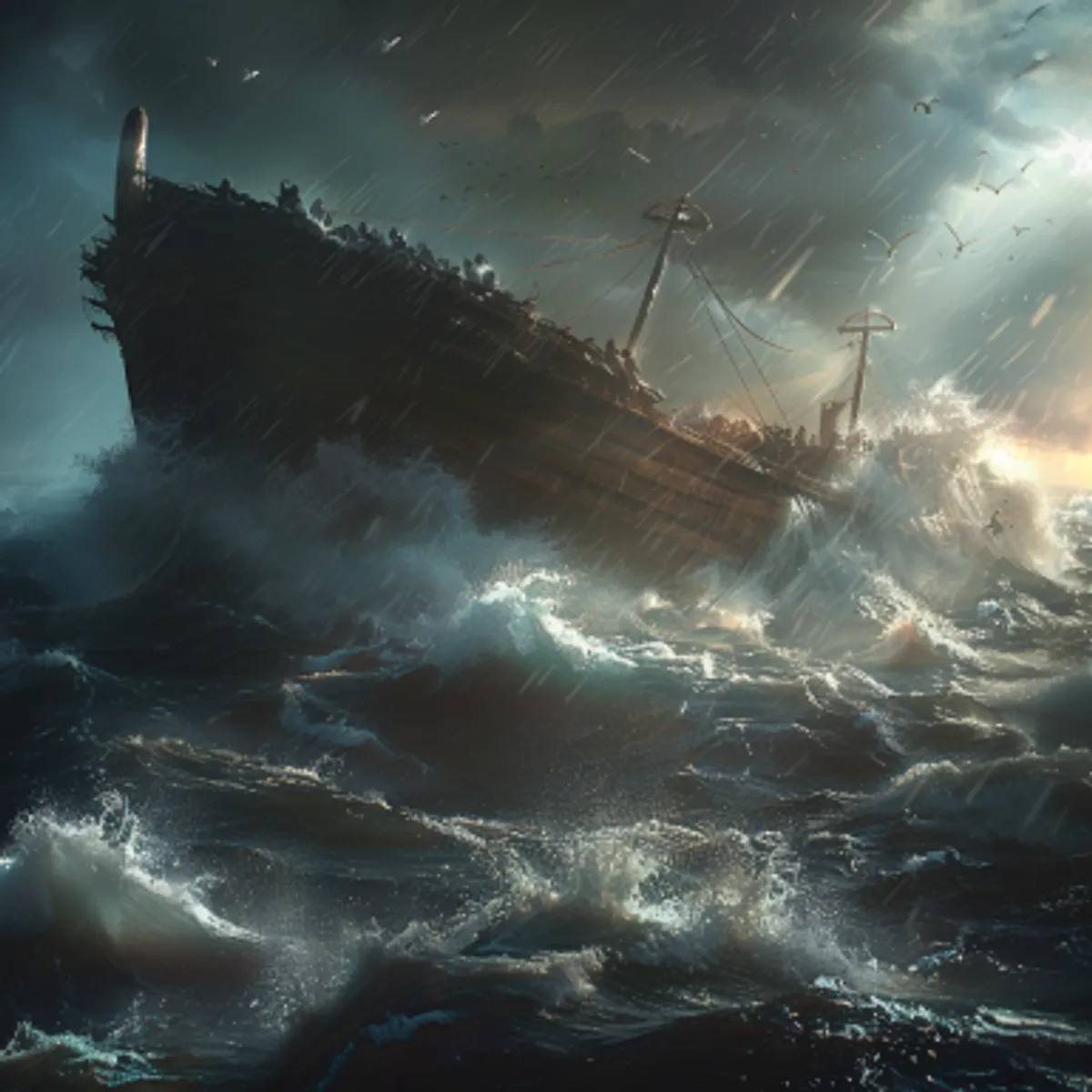 Sáng thế Ký 7:23 - Mọi loài ở trên mặt đất đều bị hủy diệt, từ loài người cho đến loài thú, loài côn trùng, cùng loài chim trời, chỉ còn Nô-ê và các loài ở với người trong tàu mà thôi.