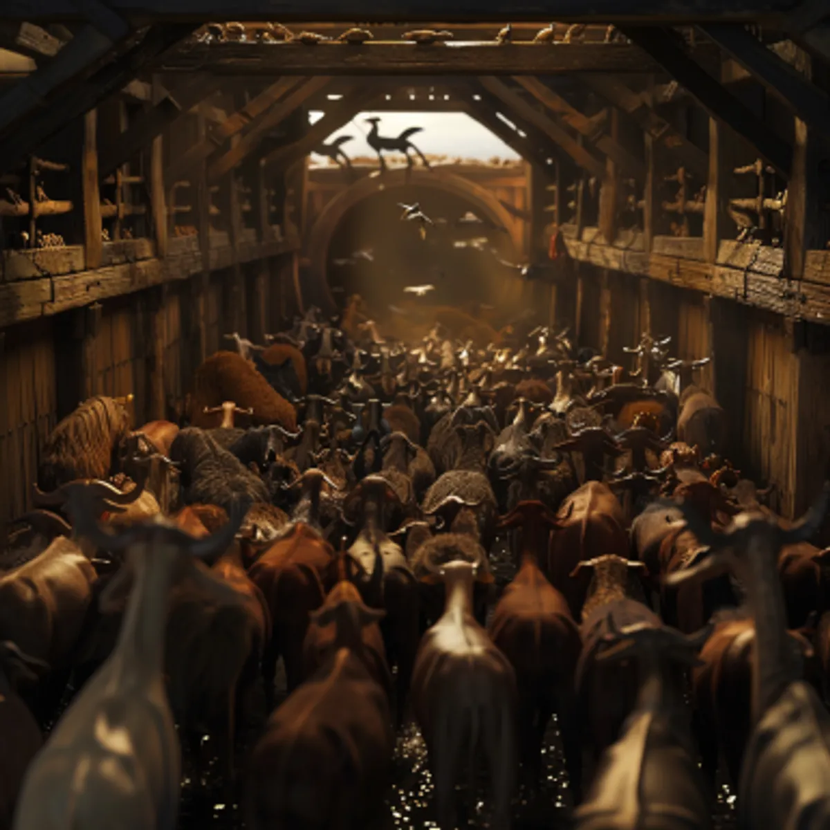 Sáng thế Ký 7:8 - loài vật thanh sạch và loài vật không thanh sạch, loài chim, loài côn trùng trên mặt đất,