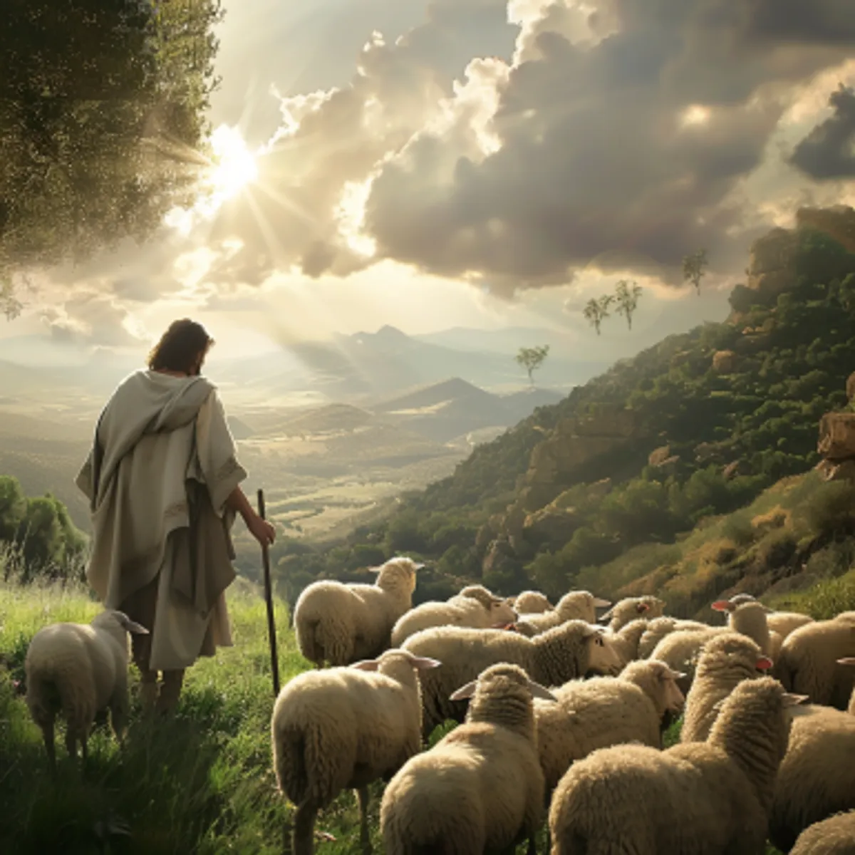 يوحنا 10:11 - انا هو الراعي الصالح. والراعي الصالح يبذل نفسه عن الخراف.