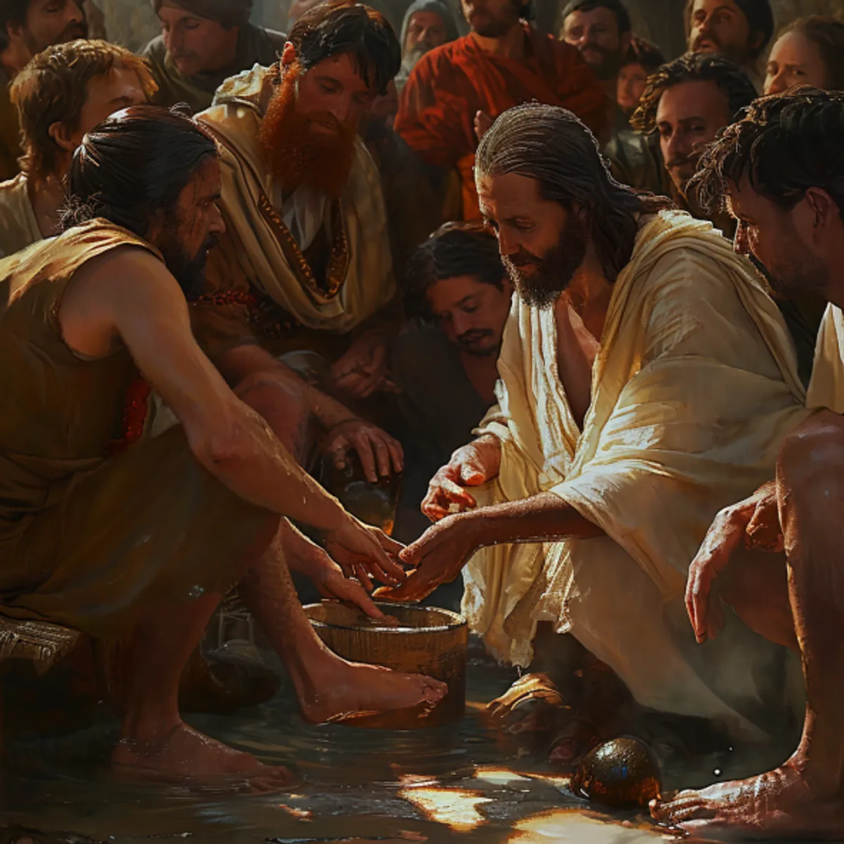 Ewangelia według Jana 13 - Umycie stóp i ostatnie przemówienie.