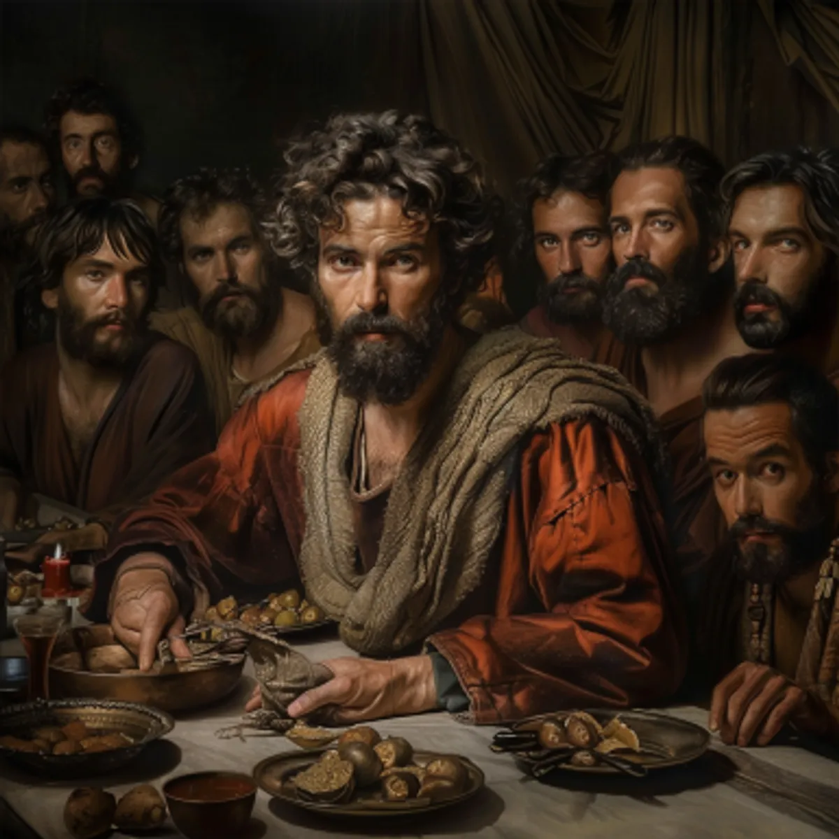 ヨハネ福音書 13:2 - 夕餐のとき、惡魔 早くもシモンの子イスカリオテのユダの心に、イエスを賣らんとする思を入れたるが、