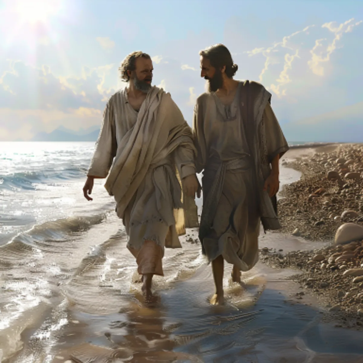 Juan 21:15 - Y cuando hubieron comido, Jesús dijo á Simón Pedro: Simón, hijo de Jonás, ¿me amas más que estos? Dícele; Sí Señor: tú sabes que te amo. Dícele: Apacienta mis corderos.