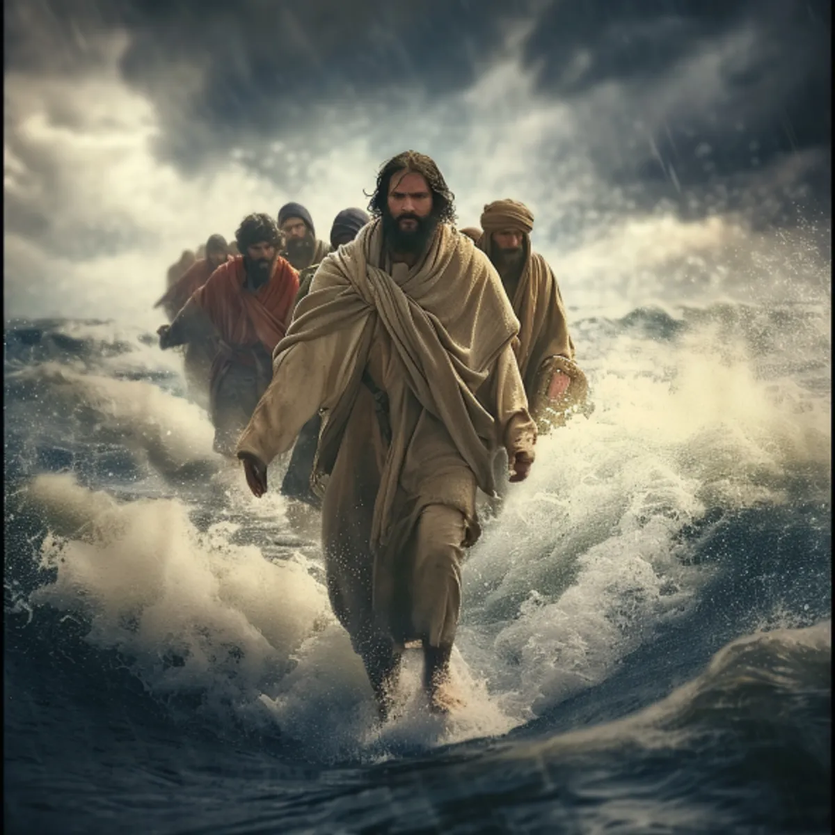 Ewangelia według Jana 6 - Karmienie Pięciotysięcznych, Chodzenie po Wodzie