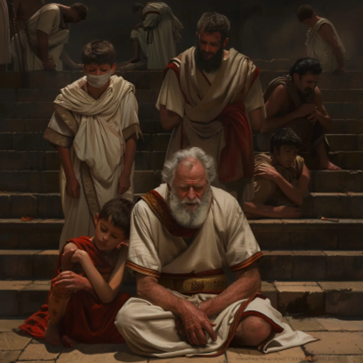 Leviticul 10:6 - Moise a zis lui Aaron, lui Eleazar şi lui Itamar, fiii lui Aaron: ,,Să nu vă descoperiţi capetele, şi să nu vă rupeţi hainele, ca nu cumva să muriţi, şi să Se mînie Domnul împotriva întregei adunări. Lăsaţi pe fraţii voştri, pe toată casa lui Israel, să plîngă arderea care a venit dela Domnul.