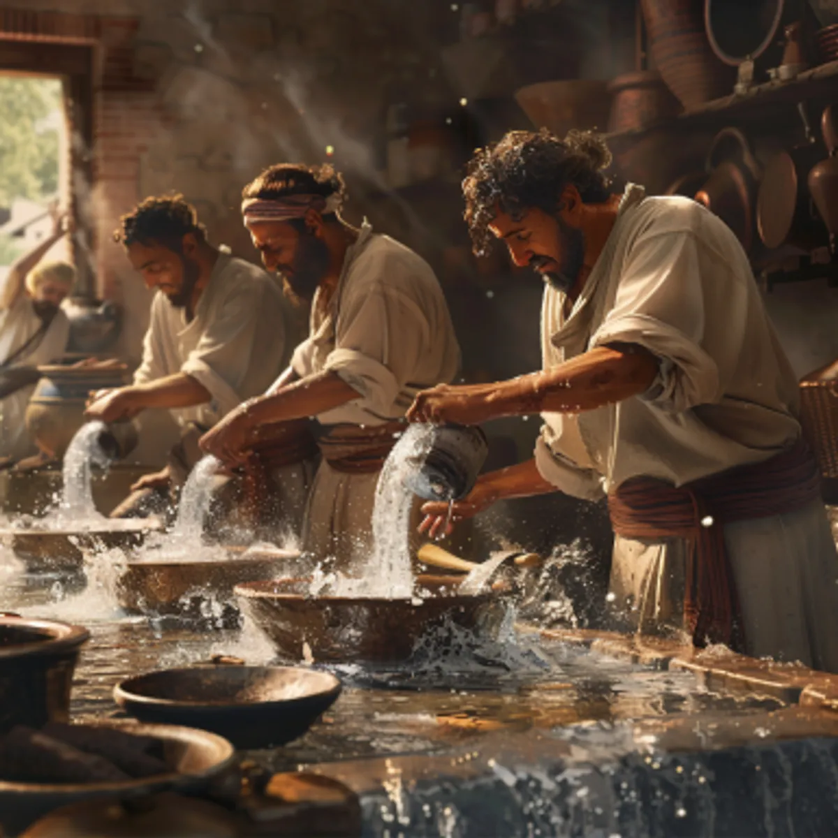 Levīša grāmatas 11:32 - Un uz ko kas no tiem kritīs, kad tie ir miruši, tam būs nešķīstam būt, lai tas ir kāds koku trauks, vai drēbes, vai āda, vai maiss, vai kāds rīks, ar ko kāds darbs top darīts, — to būs ūdenī iebāzt un tam būs nešķīstam būt līdz vakaram, pēc tas būs šķīsts.