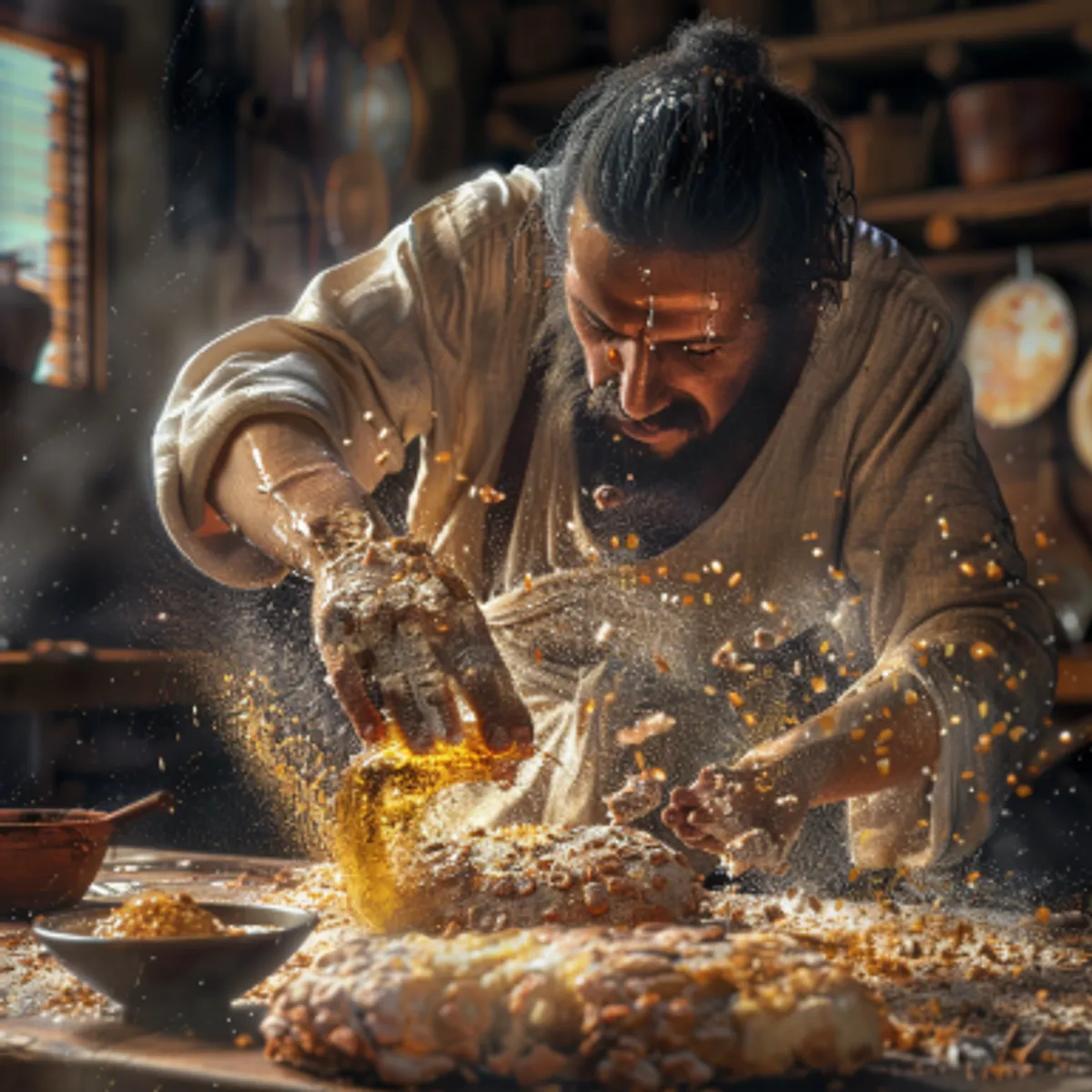 ויקרא 2:4 - וְכִי תַקְרִב קָרְבַּן מִנְחָה מַאֲפֵה תַנּוּר סֹלֶת חַלֹּות מַצֹּת בְּלוּלֹת בַּשֶּׁמֶן וּרְקִיקֵי מַצֹּות מְשֻׁחִים בַּשָּׁמֶן׃    ס