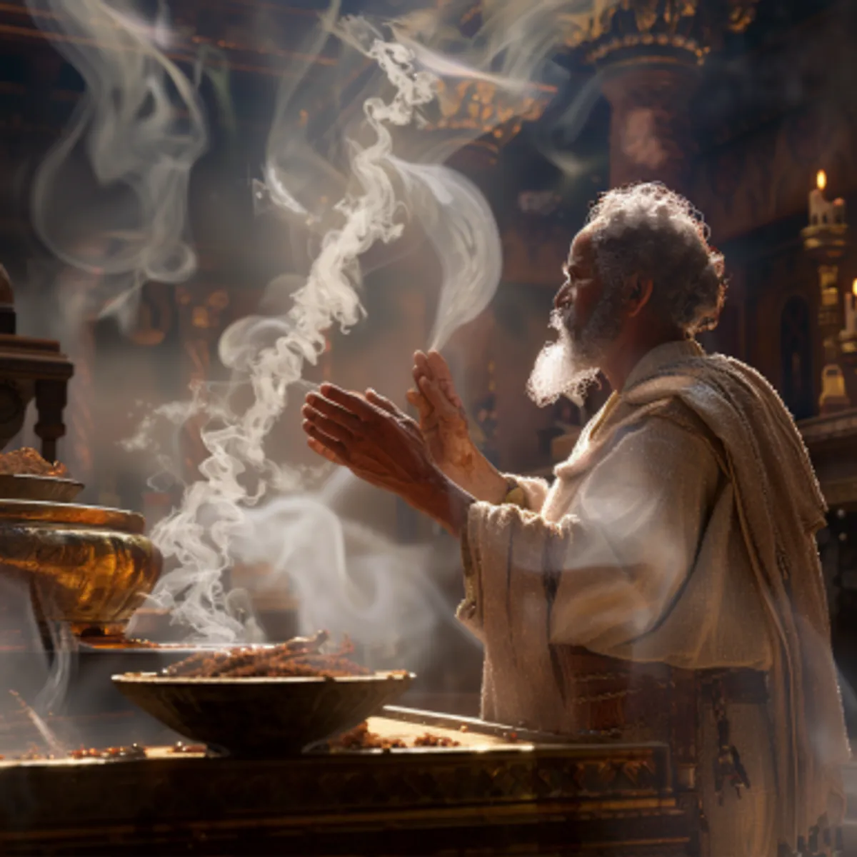 Lévitique 3:5 - Les fils d'Aaron brûleront cela sur l'autel, par-dessus l'holocauste qui sera sur le bois mis au feu. C'est un sacrifice consumé par le feu, d'une agréable odeur à l'Eternel.