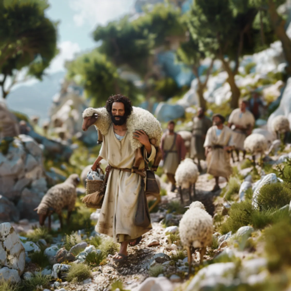 Łukasz 15:4 - Któryż z was człowiek, gdyby miał sto owiec, a straciłby jednę z nich, izali nie zostawia onych dziewięćdziesięciu i dziewięciu na puszczy, a nie idzie za oną, która zginęła, ażby ją znalazł?