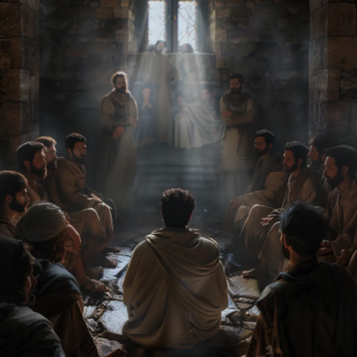 Luukkaan evankeliumi 21:36 - Sentähden valvokaat ja aina rukoilkaat, että te mahdolliset olisitte kaikkia näit välttämään, jotka pitää tapahtuman, ja seisomaan Ihmisen Pojan edessä.