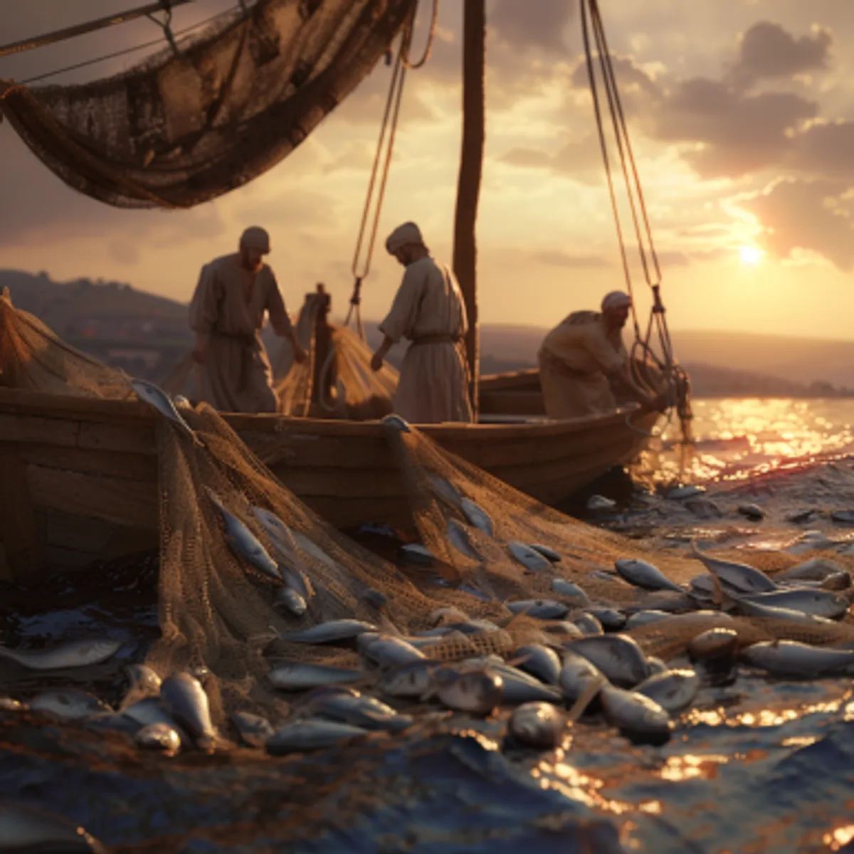 Lu-ca 5:4 - Khi Ngài phán xong thì biểu Si-môn rằng: Hãy chèo ra ngoài sâu, thả lưới mà đánh cá.