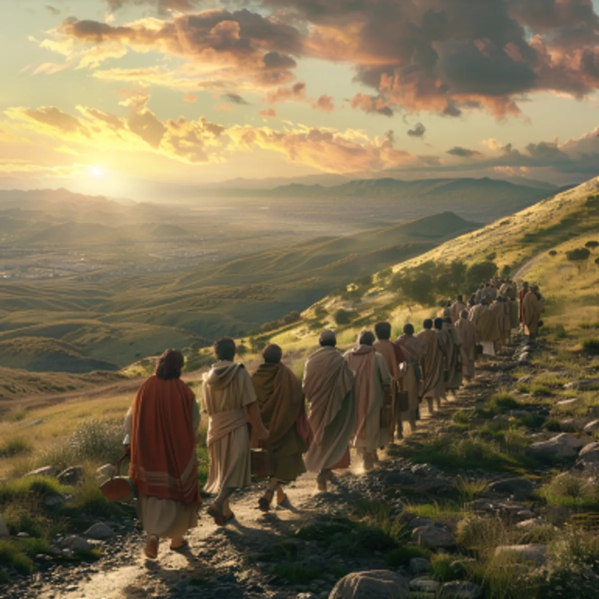 Mārkus 10:32 - Bet tie bija uz ceļa, iedami uz Jeruzālemi. Un Jēzus gāja viņiem priekšā, un tie iztrūcinājās un bijās līdz iedami, un Viņš ņēma atkal pie Sevis tos divpadsmit un iesāka tiem sacīt, kas Viņam notikšot: