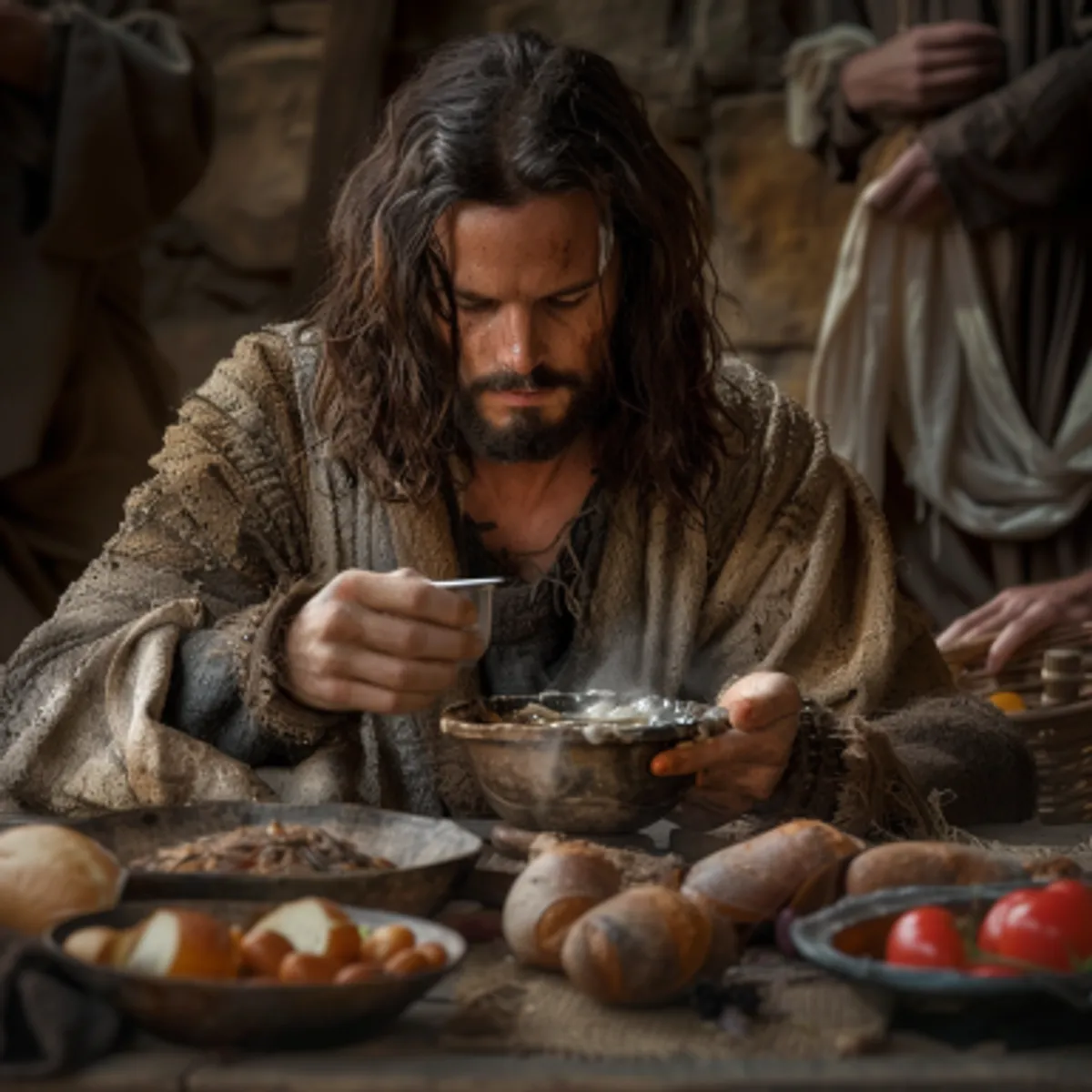 Marcos 14:23 - Y tomando el vaso, habiendo hecho gracias, les dió: y bebieron de él todos.