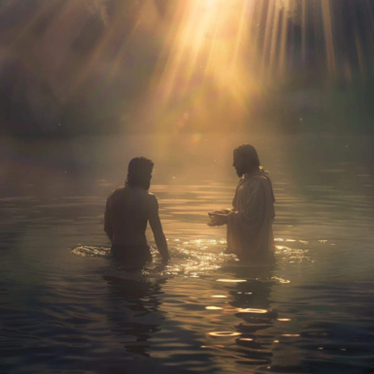 Marcus 1:10 - En terstond als Hij uit het water opklom, zag Hij de hemelen opengaan, en den Geest, gelijk een duif, op Hem nederdalen.