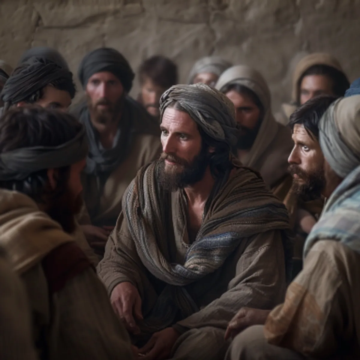 Marcus 4:10 - En als Hij nu alleen was, vraagden Hem degenen, die omtrent Hem waren, met de twaalven, naar de gelijkenis.