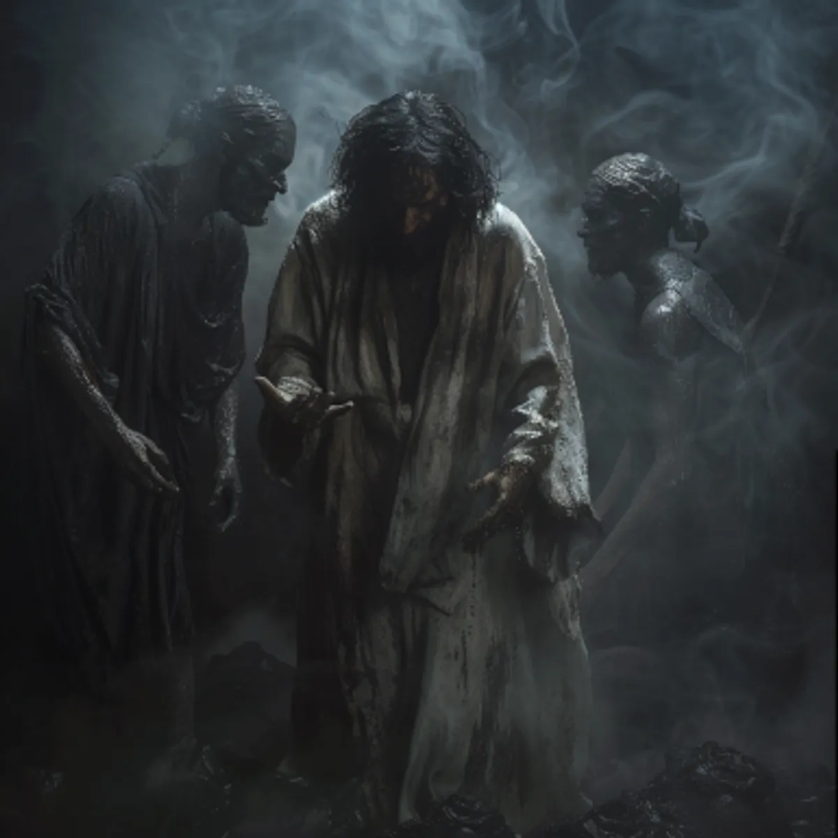 मार्क ग्रंथ 5:11 - वहाँ पहाड़ पर सूअरों का एक बड़ा झुण्ड चर रहा था।