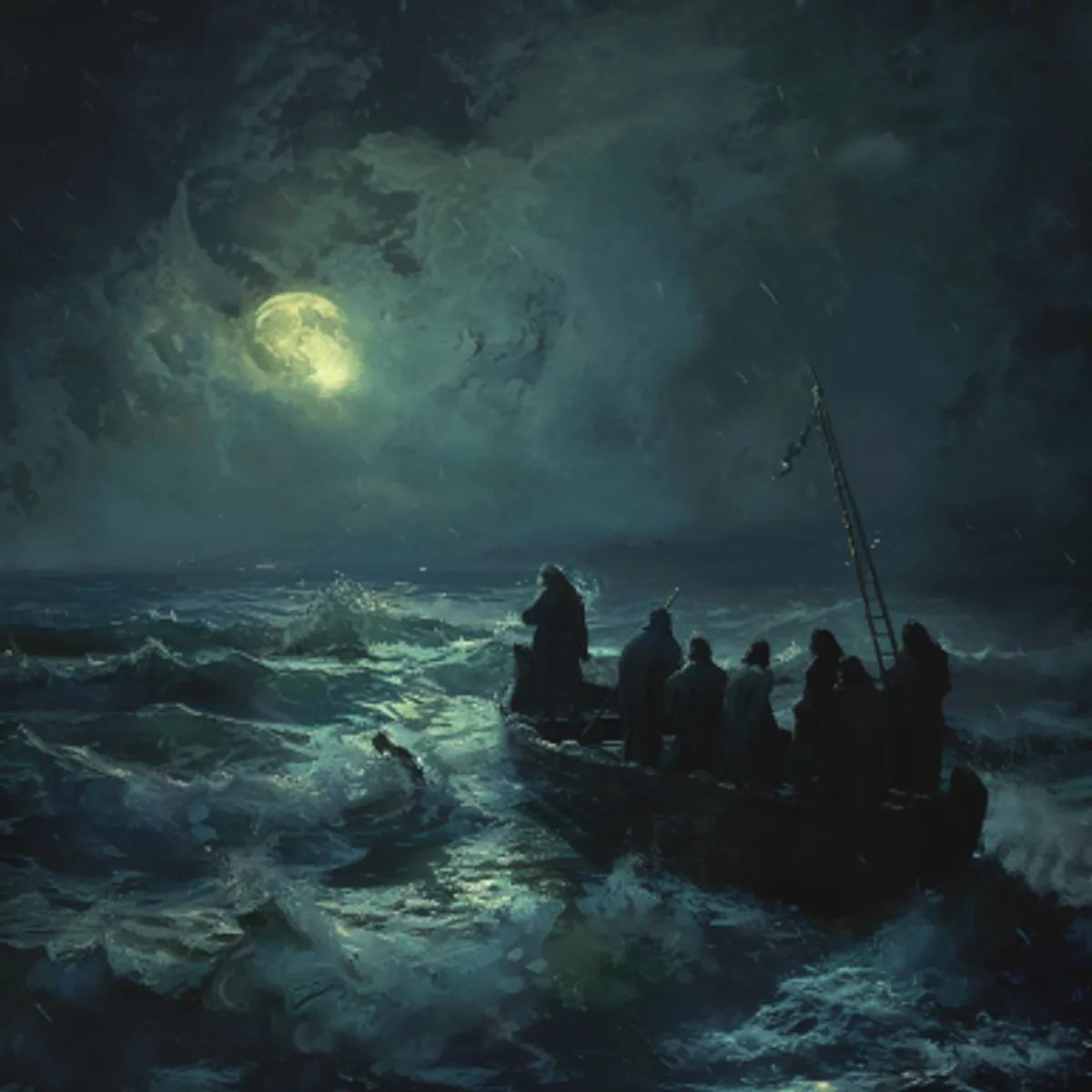 Marc 6:48 - A văzut pe ucenici că se necăjesc cu vîslirea, căci vîntul le era împotrivă. Şi într'a patra strajă din noapte, a mers la ei, umblînd pe mare, şi voia să treacă pe lîngă ei.