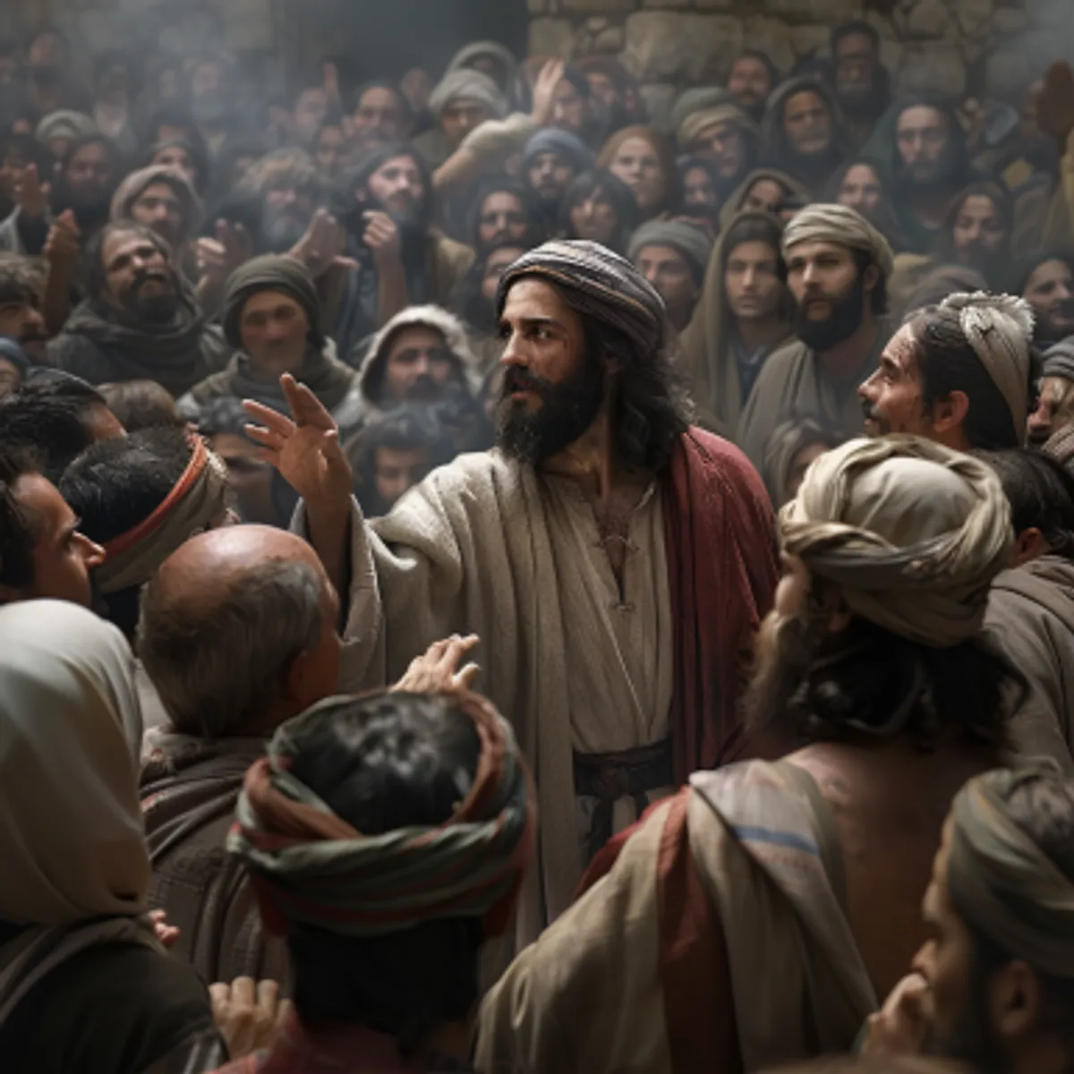 マルコによる福音書 8:34 - かくて群衆を弟子たちと共に呼び寄せて言ひたまふ『人もし我に從ひ來らんと思はば、己をすて、己が十字架を負ひて我に從へ。