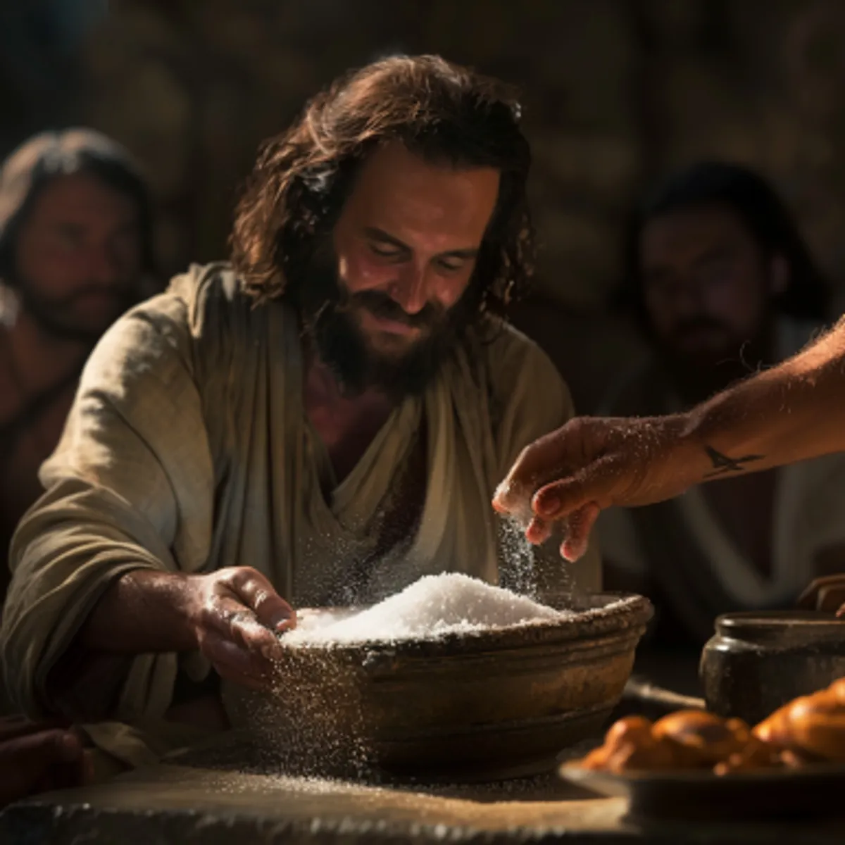 Marc 9:49 - Pentrucă fiecare om va fi sărat cu foc, şi orice jertfă va fi sărată cu sare.