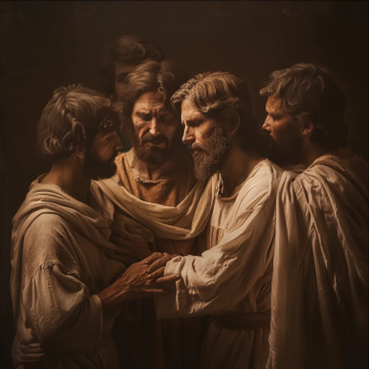 Matthieu 17:7 - Mais Jésus, s'approchant, les toucha, et dit: Levez-vous, n'ayez pas peur!