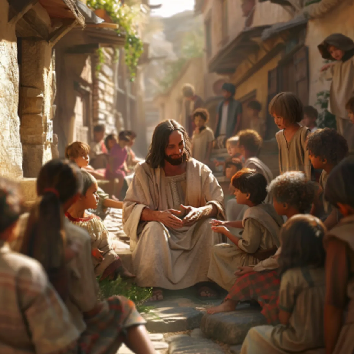 Matthew 19:13 - Then were there brought unto him little children, that he should put his hands on them, and pray: and the disciples rebuked them.